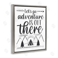 AE Design | Adventure's Out There Phrase Camping Tent Mountain Range