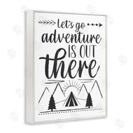 AE Design | Adventure's Out There Phrase Camping Tent Mountain Range