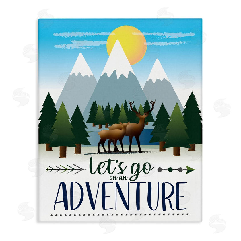 AE Design | Let's Go Adventure Phrase Forest Animal Mountain Range