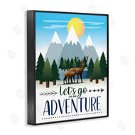 AE Design | Let's Go Adventure Phrase Forest Animal Mountain Range