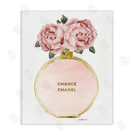 Amanda Greenwood | Vintage Pink Florals in Round Fashion Fragrance Bottle