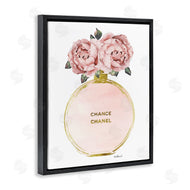 Amanda Greenwood | Vintage Pink Florals in Round Fashion Fragrance Bottle