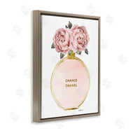 Amanda Greenwood | Vintage Pink Florals in Round Fashion Fragrance Bottle