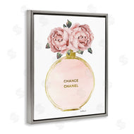 Amanda Greenwood | Vintage Pink Florals in Round Fashion Fragrance Bottle