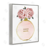 Amanda Greenwood | Vintage Pink Florals in Round Fashion Fragrance Bottle