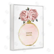 Amanda Greenwood | Vintage Pink Florals in Round Fashion Fragrance Bottle