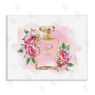 Amanda Greenwood | Cute Pink Florals Splash Paint Fashion Bottle