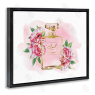 Amanda Greenwood | Cute Pink Florals Splash Paint Fashion Bottle