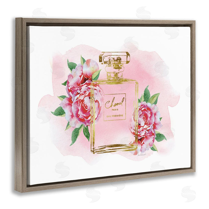 Amanda Greenwood | Cute Pink Florals Splash Paint Fashion Bottle