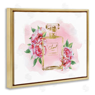Amanda Greenwood | Cute Pink Florals Splash Paint Fashion Bottle