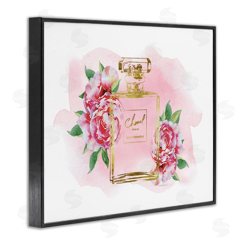 Amanda Greenwood | Cute Pink Florals Splash Paint Fashion Bottle
