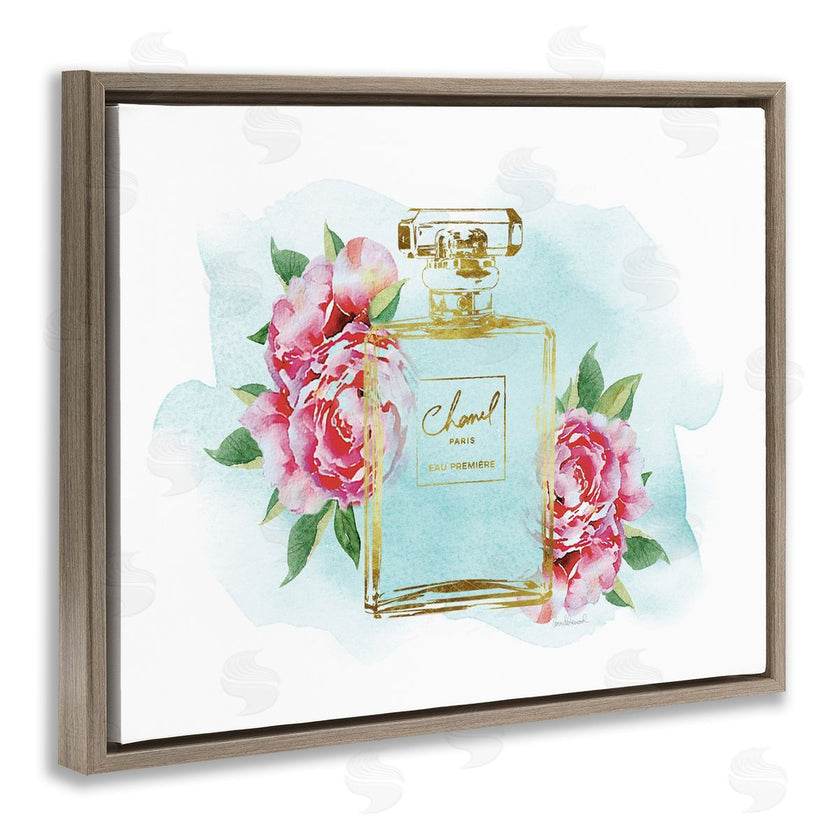 Amanda Greenwood | Pink Florals and Blue Splash Fashion Fragrance
