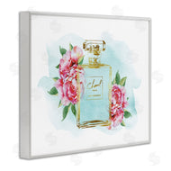 Amanda Greenwood | Pink Florals and Blue Splash Fashion Fragrance