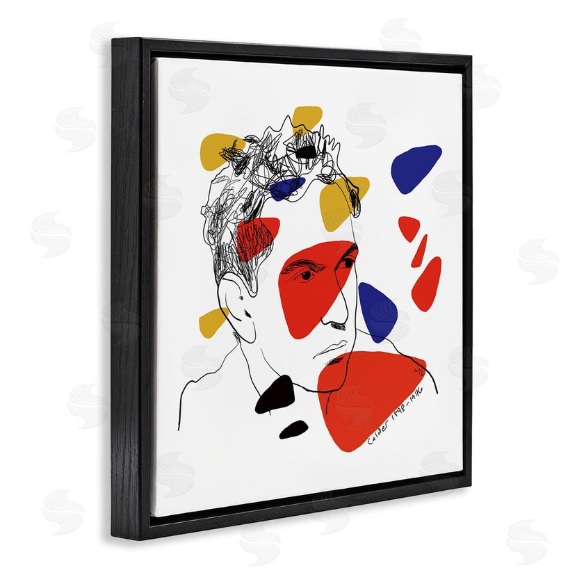 Nancy Ferrara | Calder Artist Abstract Portrait Primary Pop Shapes