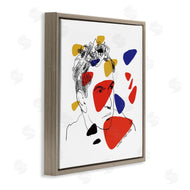 Nancy Ferrara | Calder Artist Abstract Portrait Primary Pop Shapes