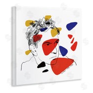 Nancy Ferrara | Calder Artist Abstract Portrait Primary Pop Shapes