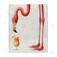 Ziwei Li | Thirsty Pink Flamingo Mai Tai Tropical Cocktail