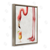 Ziwei Li | Thirsty Pink Flamingo Mai Tai Tropical Cocktail