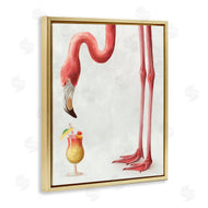 Ziwei Li | Thirsty Pink Flamingo Mai Tai Tropical Cocktail