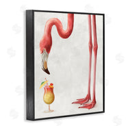 Ziwei Li | Thirsty Pink Flamingo Mai Tai Tropical Cocktail