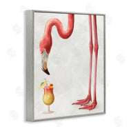 Ziwei Li | Thirsty Pink Flamingo Mai Tai Tropical Cocktail