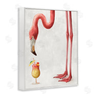 Ziwei Li | Thirsty Pink Flamingo Mai Tai Tropical Cocktail