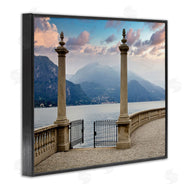 Alan Blaustein | Mountain Lake Landscape Italian Column Architecture