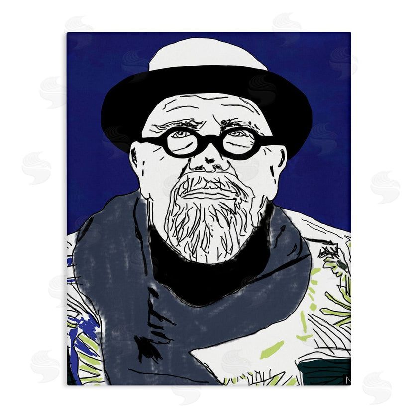 Nancy Ferrara | Chuck in Winter Attire Abstract Artist Portrait