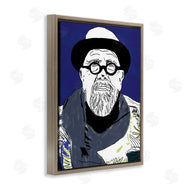 Nancy Ferrara | Chuck in Winter Attire Abstract Artist Portrait