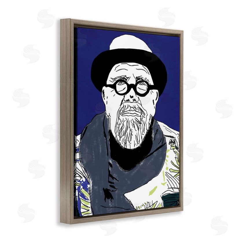 Nancy Ferrara | Chuck in Winter Attire Abstract Artist Portrait