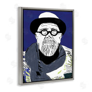 Nancy Ferrara | Chuck in Winter Attire Abstract Artist Portrait