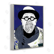Nancy Ferrara | Chuck in Winter Attire Abstract Artist Portrait
