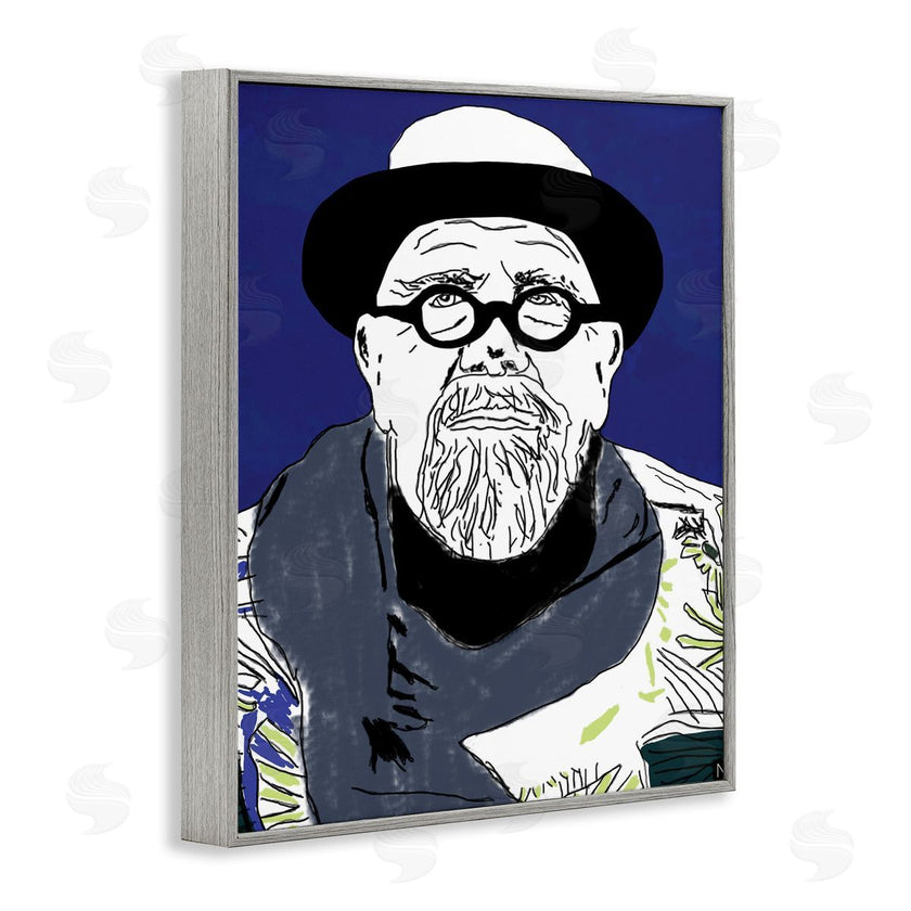 Nancy Ferrara | Chuck in Winter Attire Abstract Artist Portrait