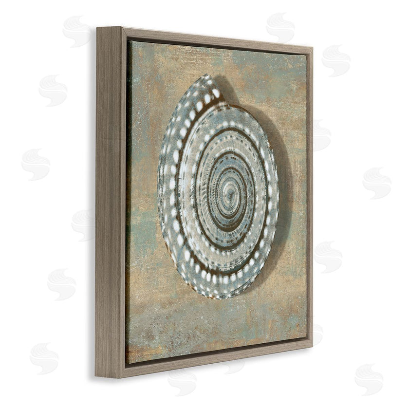Caroline Kelly | Nautical Spiral Shell Vintage Coastal Muted Neutral