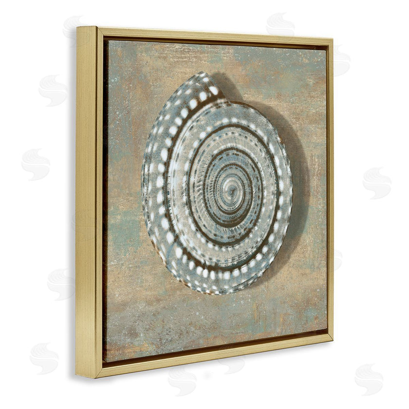 Caroline Kelly | Nautical Spiral Shell Vintage Coastal Muted Neutral