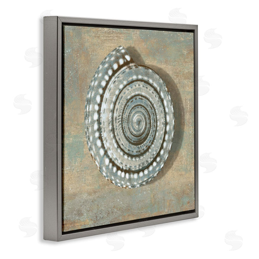 Caroline Kelly | Nautical Spiral Shell Vintage Coastal Muted Neutral