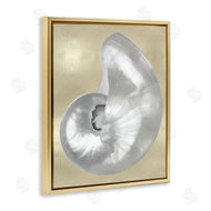 Caroline Kelly | Glam Nautilus Shell Soft Grey Neutral over Beige