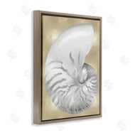 Caroline Kelly | Glam Tiger Stripe Sea Shell Grey Neutral over Beige