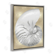 Caroline Kelly | Glam Tiger Stripe Sea Shell Grey Neutral over Beige