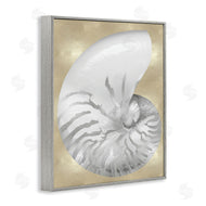 Caroline Kelly | Glam Tiger Stripe Sea Shell Grey Neutral over Beige
