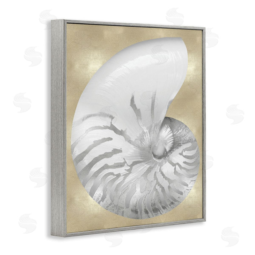 Caroline Kelly | Glam Tiger Stripe Sea Shell Grey Neutral over Beige