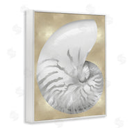 Caroline Kelly | Glam Tiger Stripe Sea Shell Grey Neutral over Beige