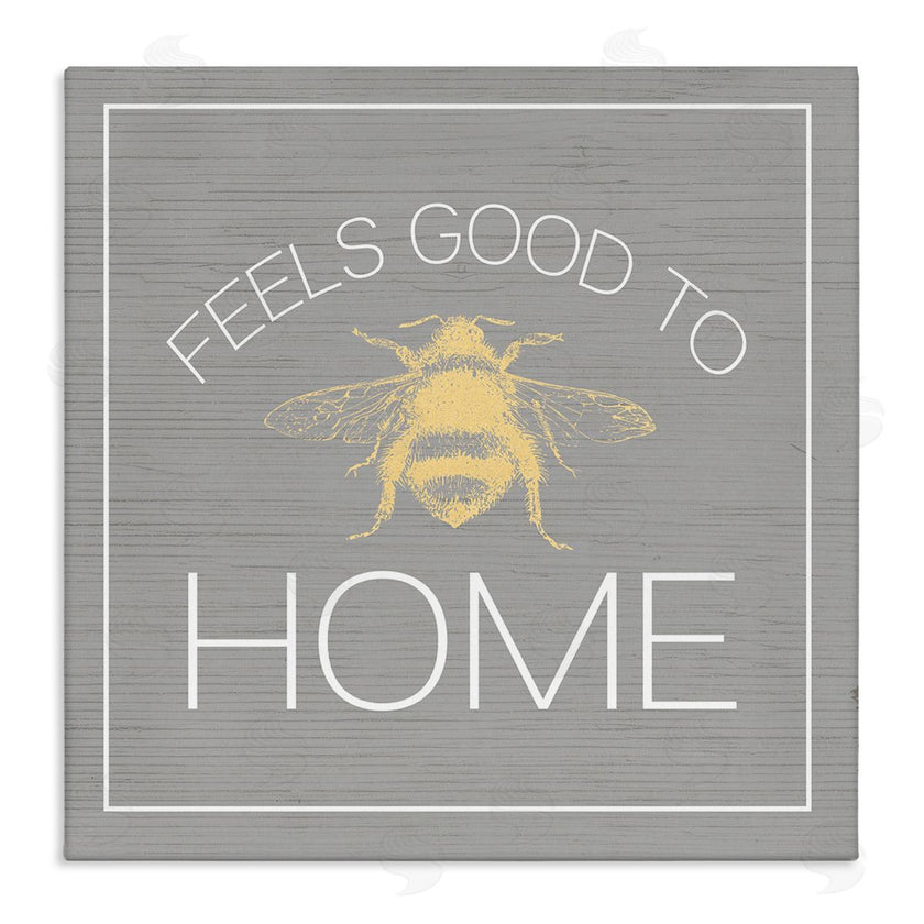 Stupell Studio | Good To Bee Home Phrase Cute Insect Pun