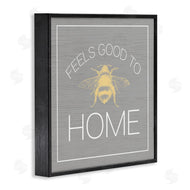 Stupell Studio | Good To Bee Home Phrase Cute Insect Pun
