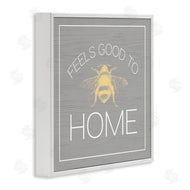 Stupell Studio | Good To Bee Home Phrase Cute Insect Pun