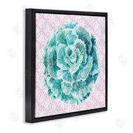 Ziwei Li | Abstract Green Floral Pop Intricate Pink Pattern