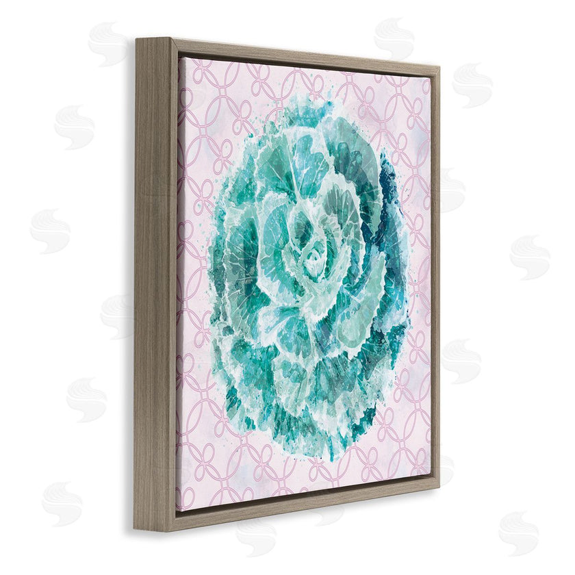 Ziwei Li | Abstract Green Floral Pop Intricate Pink Pattern
