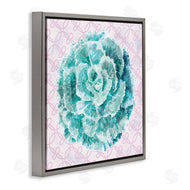 Ziwei Li | Abstract Green Floral Pop Intricate Pink Pattern