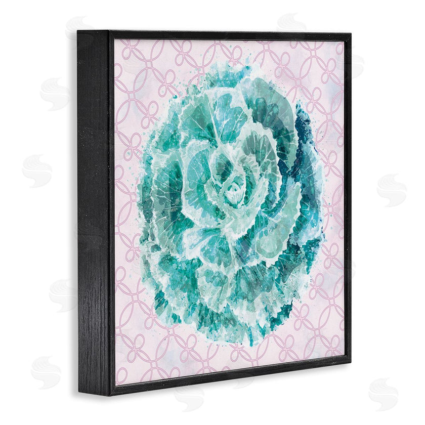 Ziwei Li | Abstract Green Floral Pop Intricate Pink Pattern