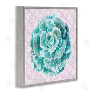 Ziwei Li | Abstract Green Floral Pop Intricate Pink Pattern